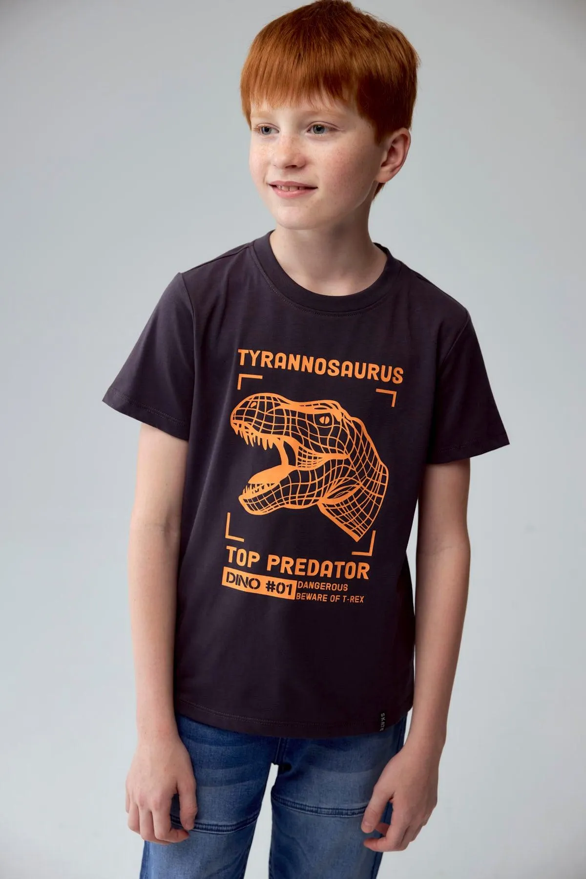 Polera Niño Básica Estampada Marengo