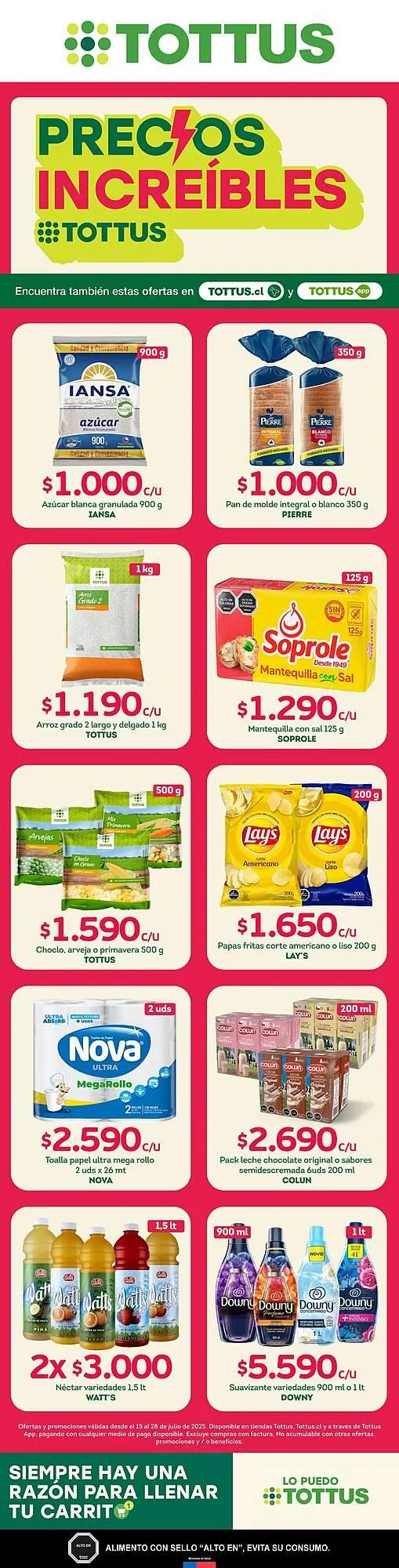 Catálogo de Catálogo Tottus 15 de julio al 28 de julio 2025 - Página 1