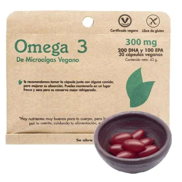 Omega 3 de microalgas x 30 cápsulas veganas - Dulzura Natural
