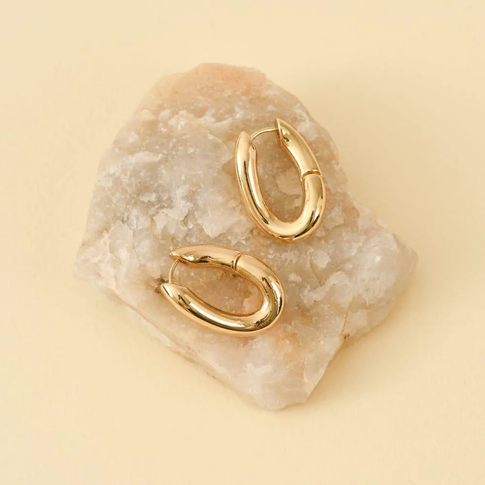 Argollas Aros Argolla Gruesa Grande Dorado