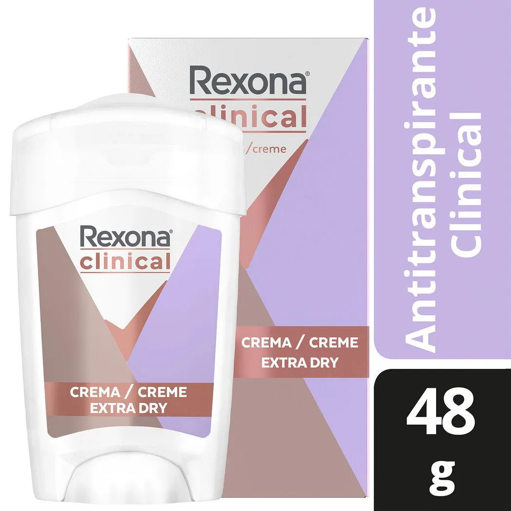 Desodorante Mujer Rexona Clinical Crema Extra Dry 48g
