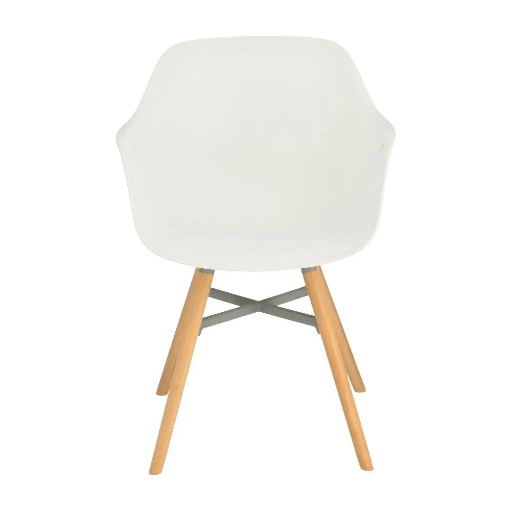 Sitial PP con patas de madera