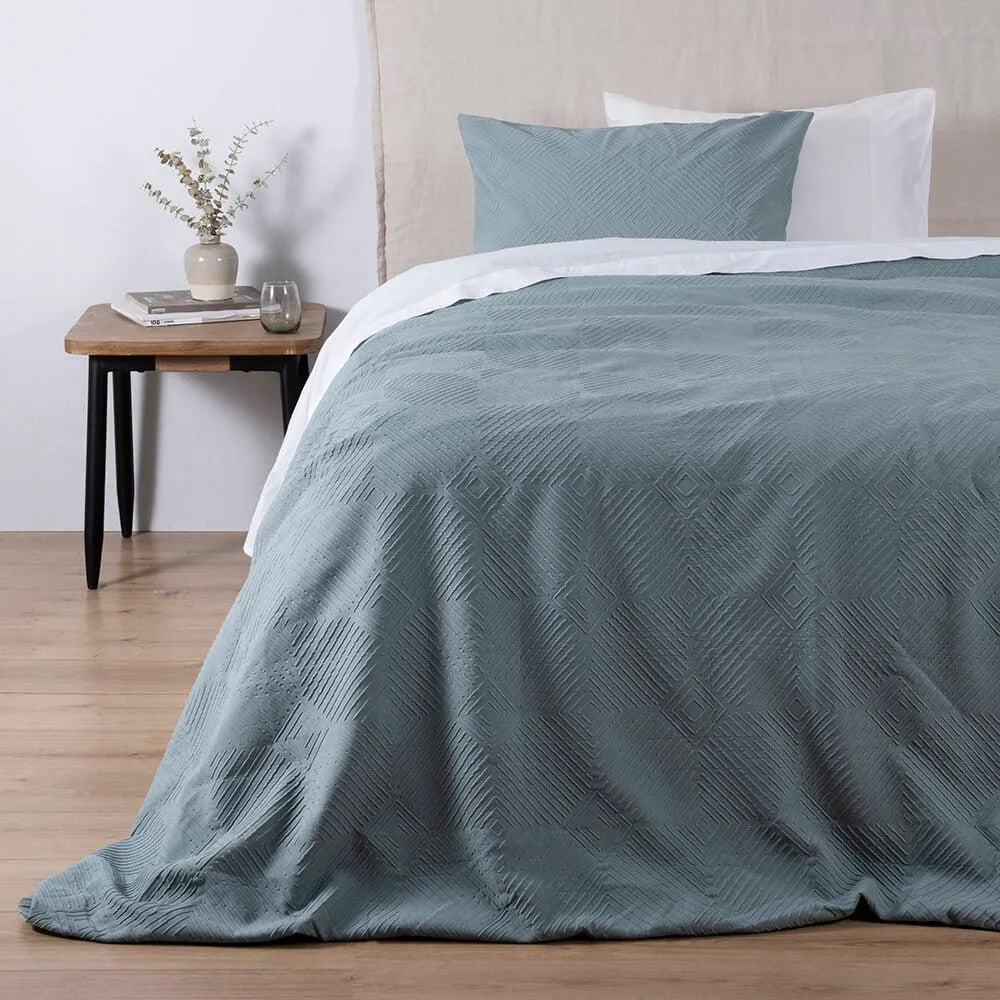 Funda de Plumón Geo 1.5 Plazas Azul