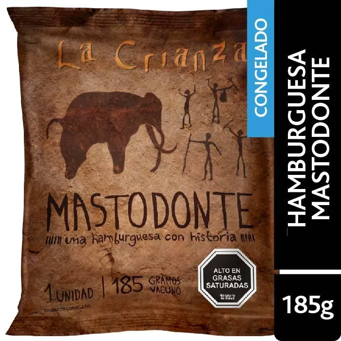Hamburguesa La Crianza Mastodonte 185 Grs