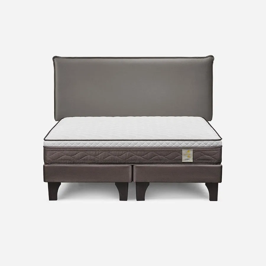 Cama New Style 4 Plus King + Respaldo Maurice