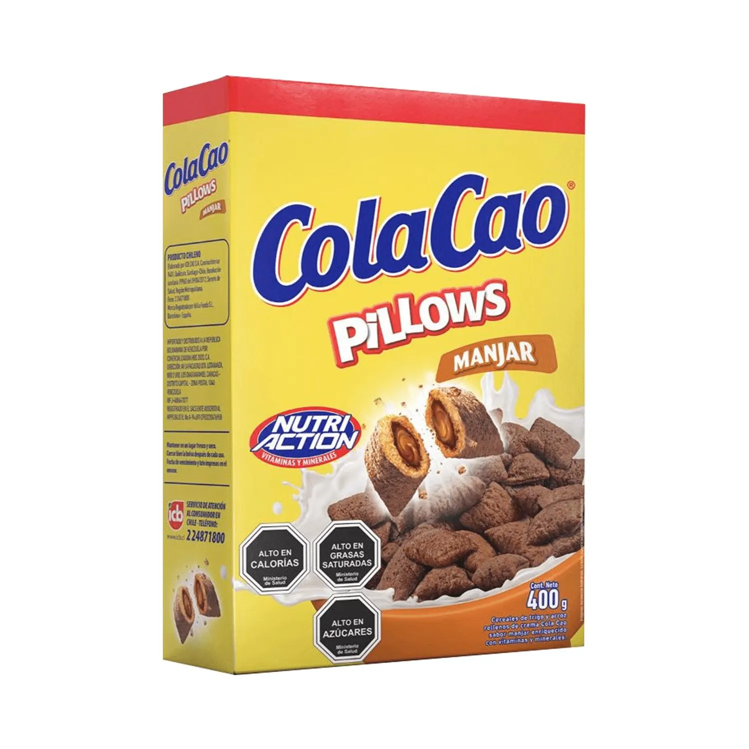 Cereal Pillows de Cola Cao Sabor Manjar, 350gr.