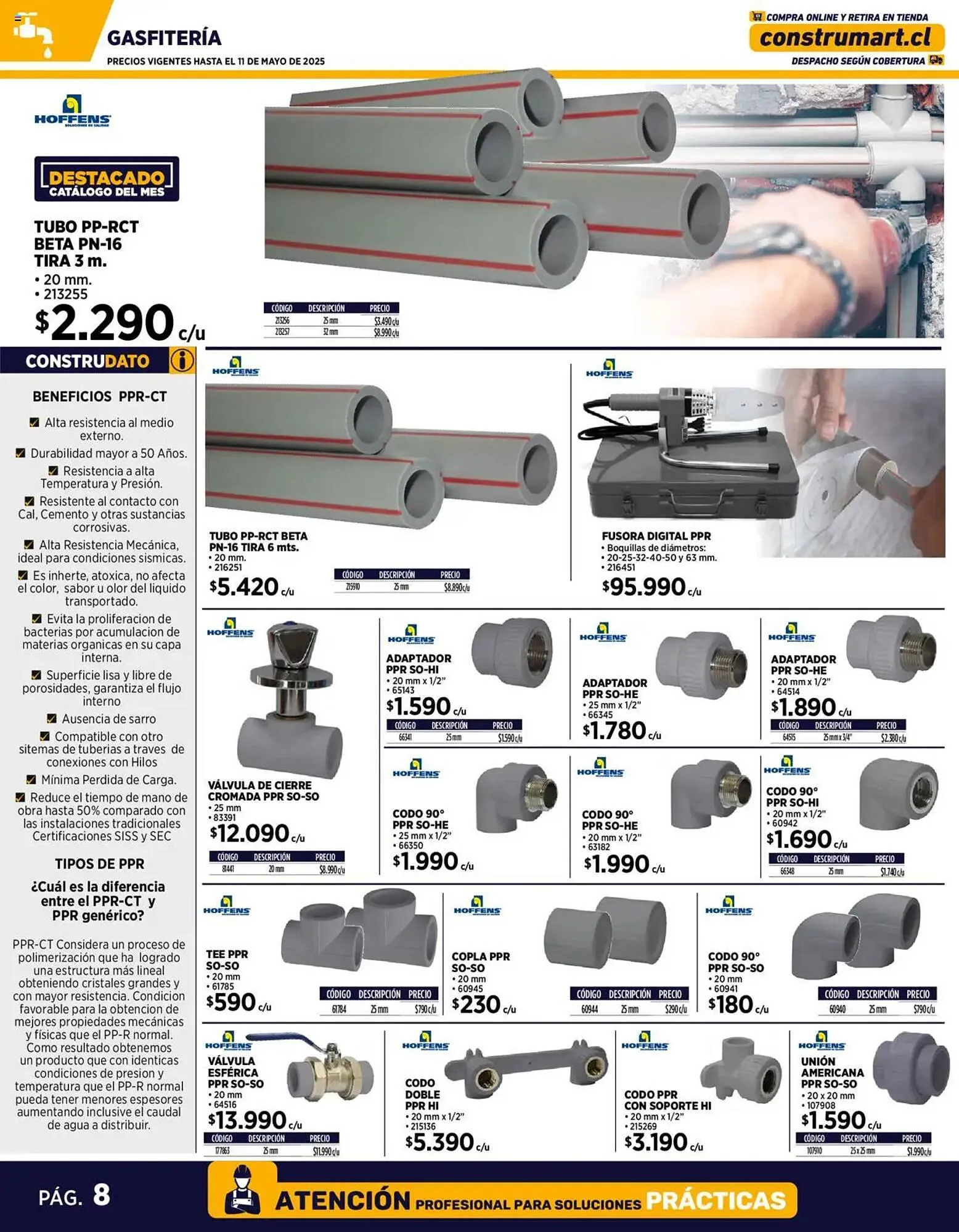 Catálogo de Catálogo Construmart 1 de mayo al 31 de mayo 2025 - Página 8