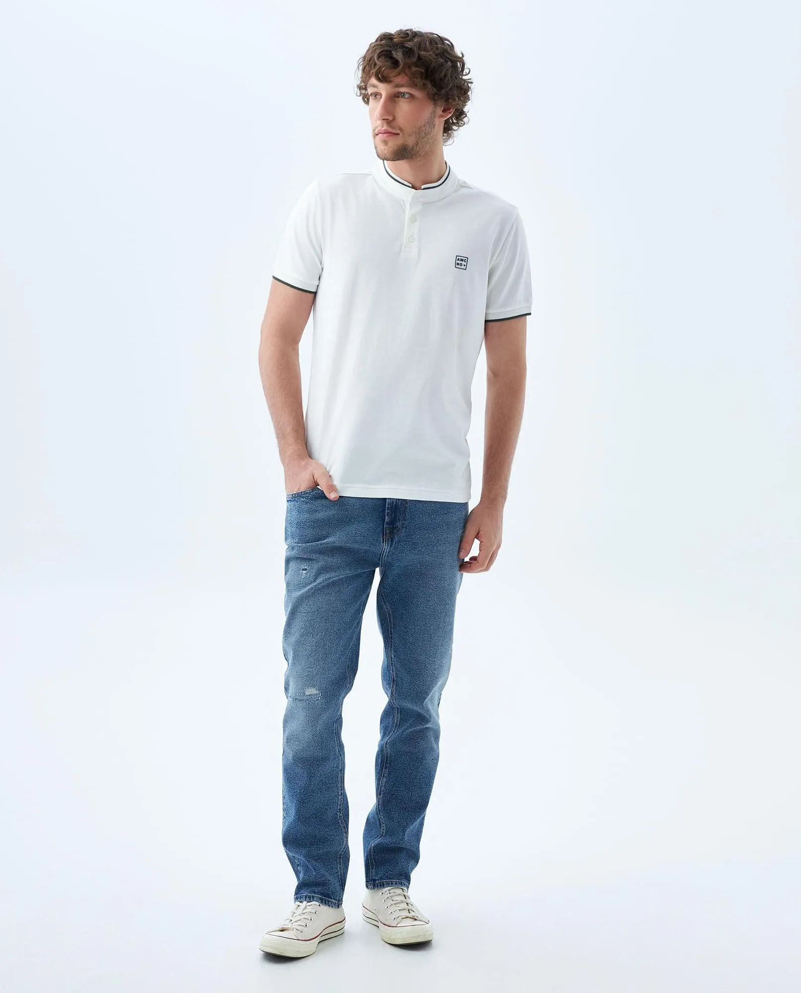 Polo Slim manga corta para hombre