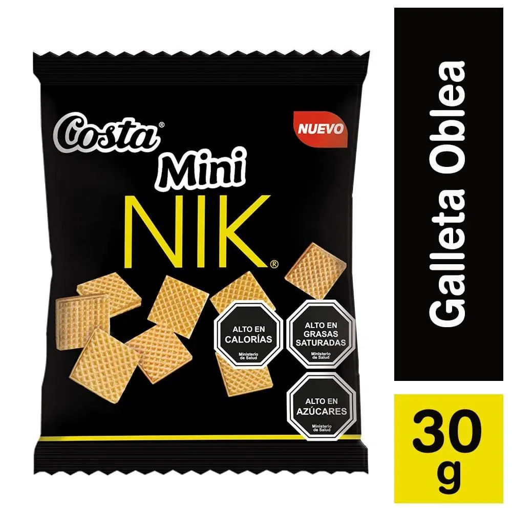 Galletas mini nik sabor vainil...