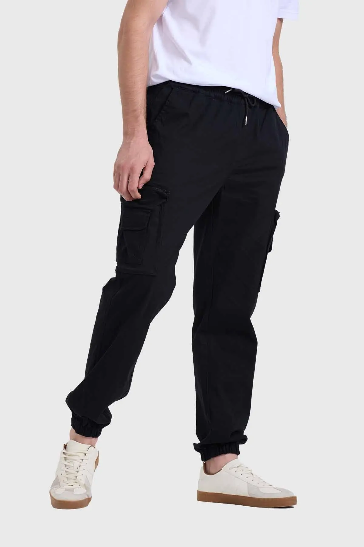 Pantalón Hombre Cargo Negro