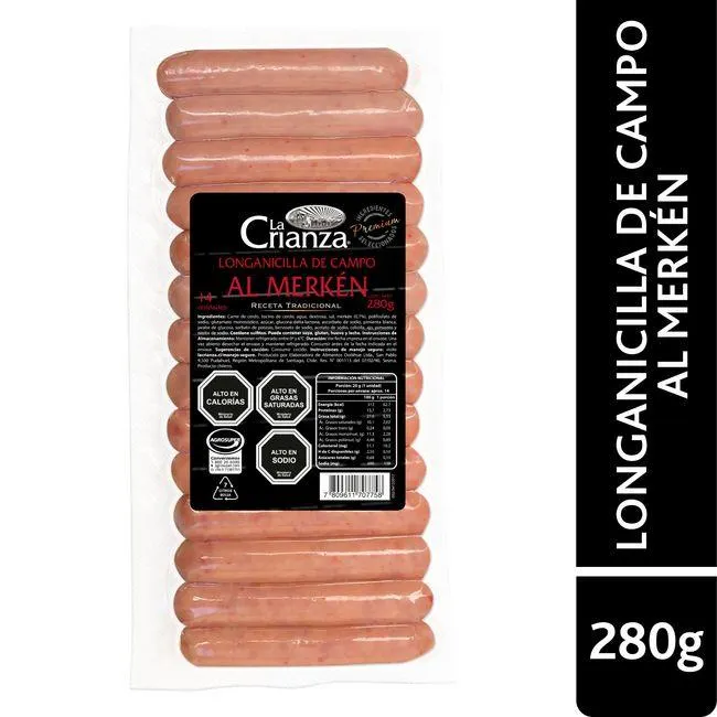 Longanicilla Al Merkén La Crianza 280 g 14 un.