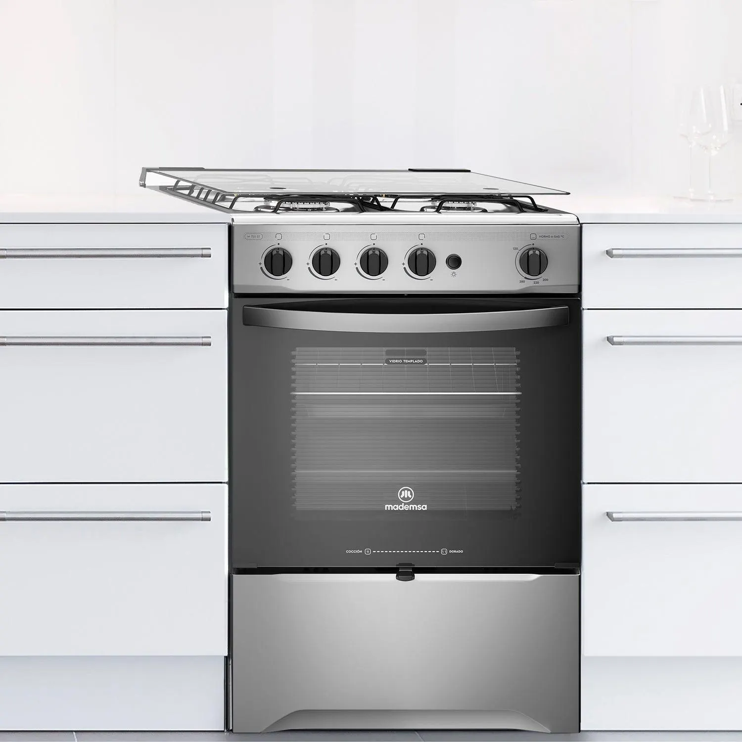 Cocina a Gas 4 Quemadores M 755 ST Mademsa