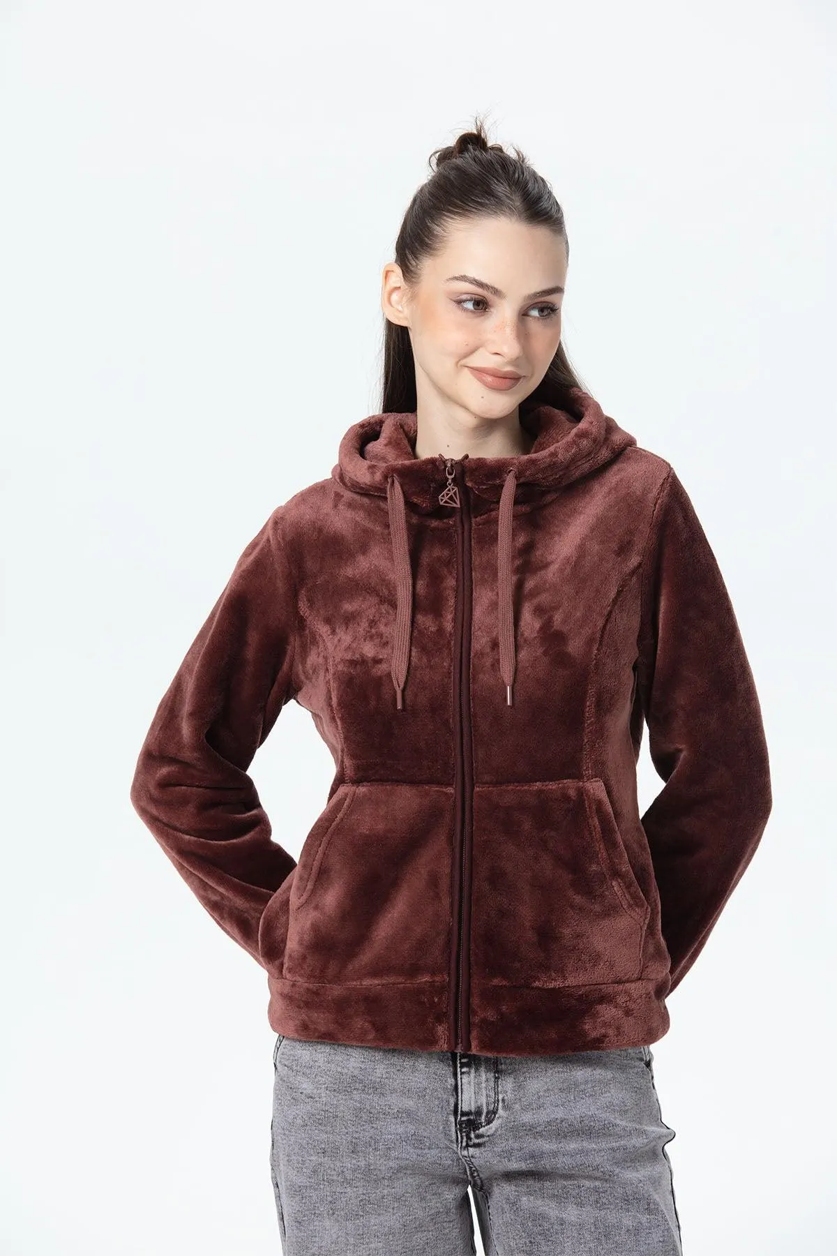 Polar Mujer Entallado Café