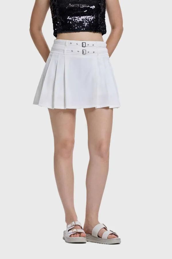 Falda mujer sastrera cinturÓn crudo