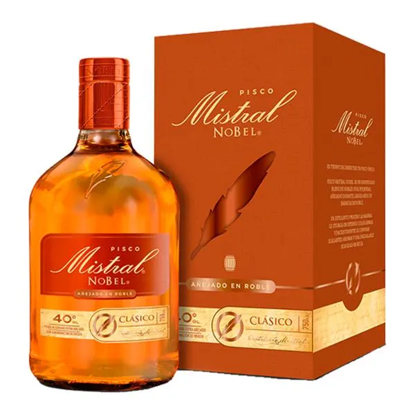 Pisco Mistral Nobel 40° Botella 750cc | Liquidos.cl
