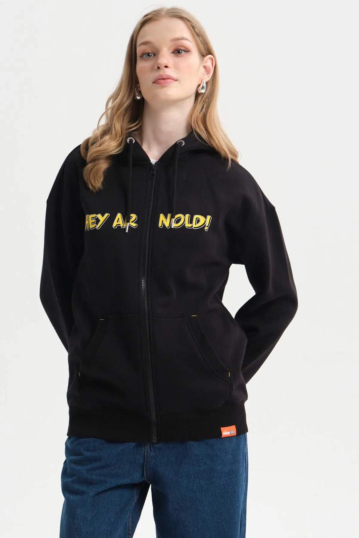 Polerón Mujer Hey Arnold Negro