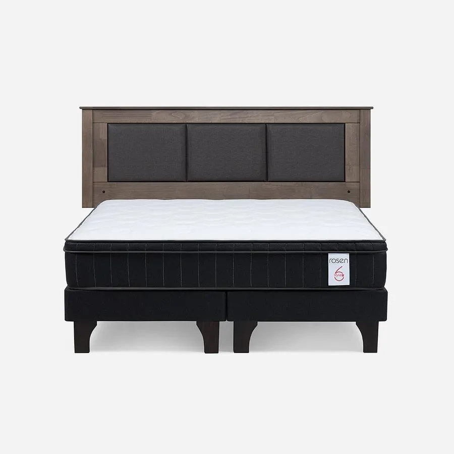Cama New Style 6 Plus King + Respaldo Rachel