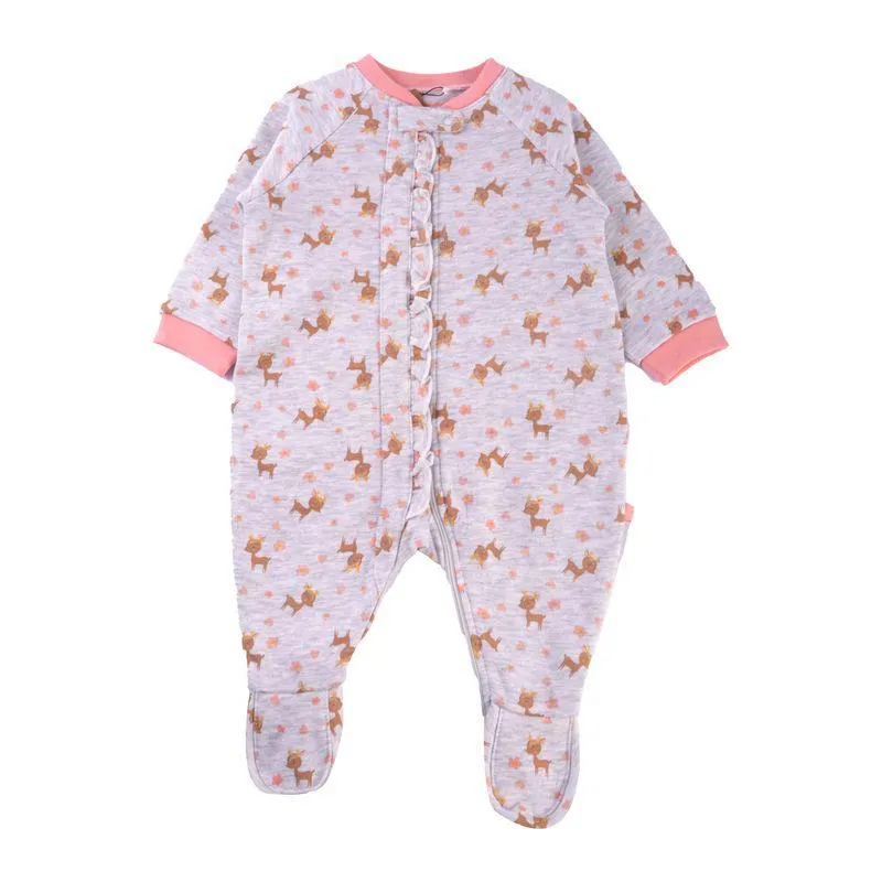 Pijama Osito Bebé Niña Gris claro