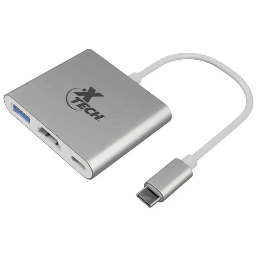 Adaptador multipuerto USB Tipo C 3-en-1 a HDMI - USB 3.0 - XTC-565