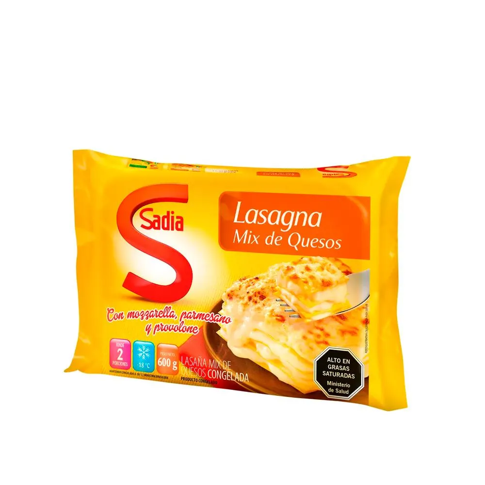 Lasagna 4 Quesos Sadia 600 gr