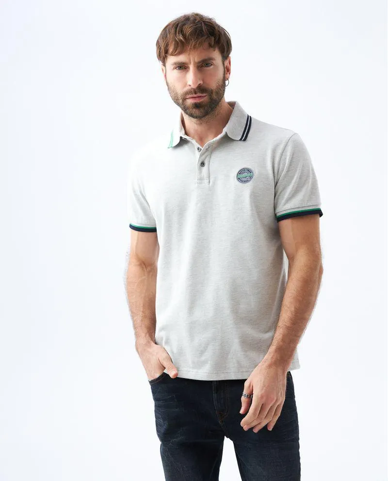 Polo Slim bordada para hombre