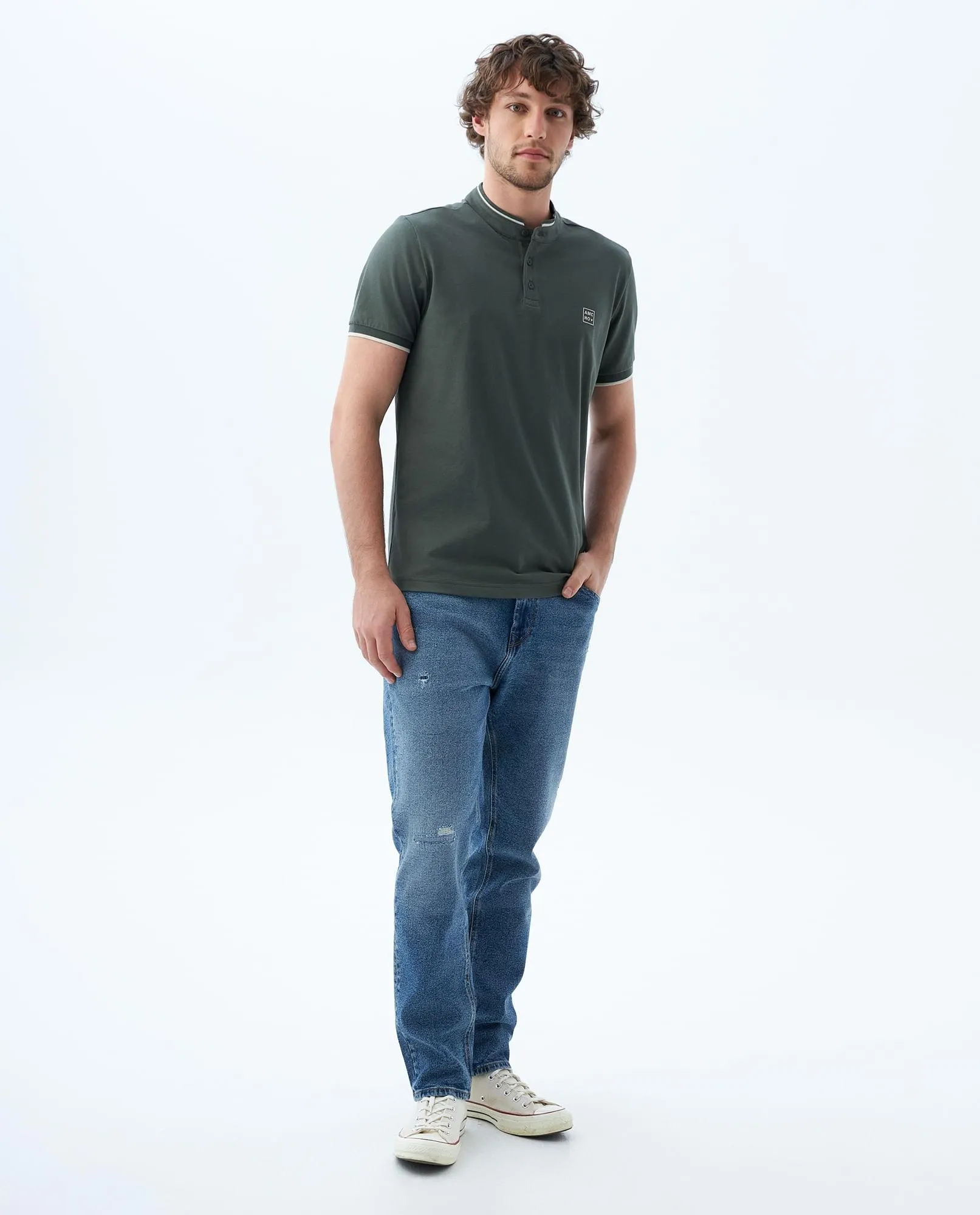Polo Slim manga corta para hombre