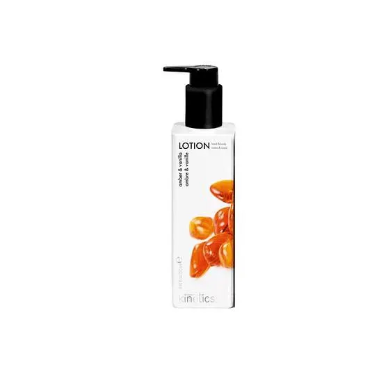 Loción perfumada para manos y cuerpo Ámbar y vainilla 250ml Kinetics