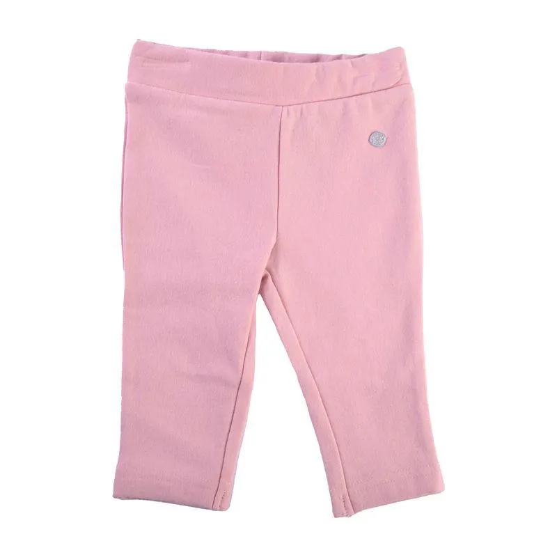 Calza Larga Lisa Bebé Niña Palo rosa