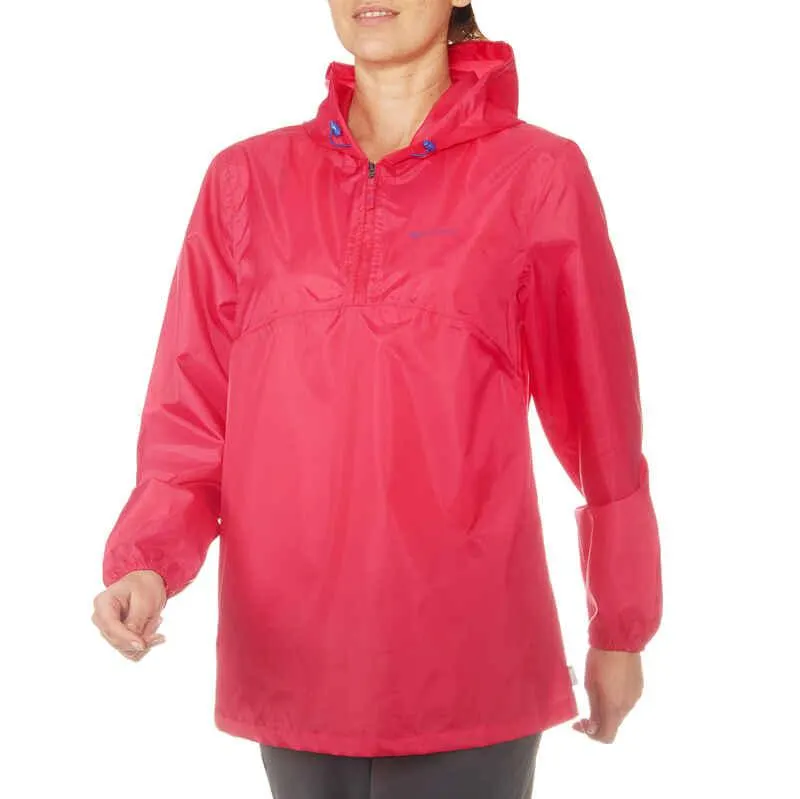 Cortaviento Impermeable senderismo en la naturaleza mujer Raincut rosado