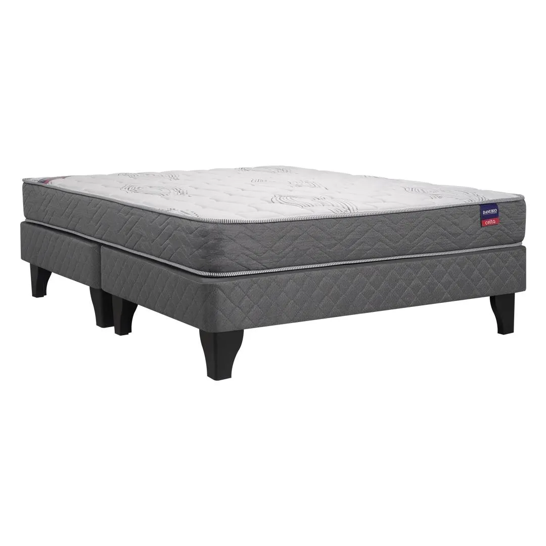 Cama Europea Danubio 2 Plazas Base Dividida