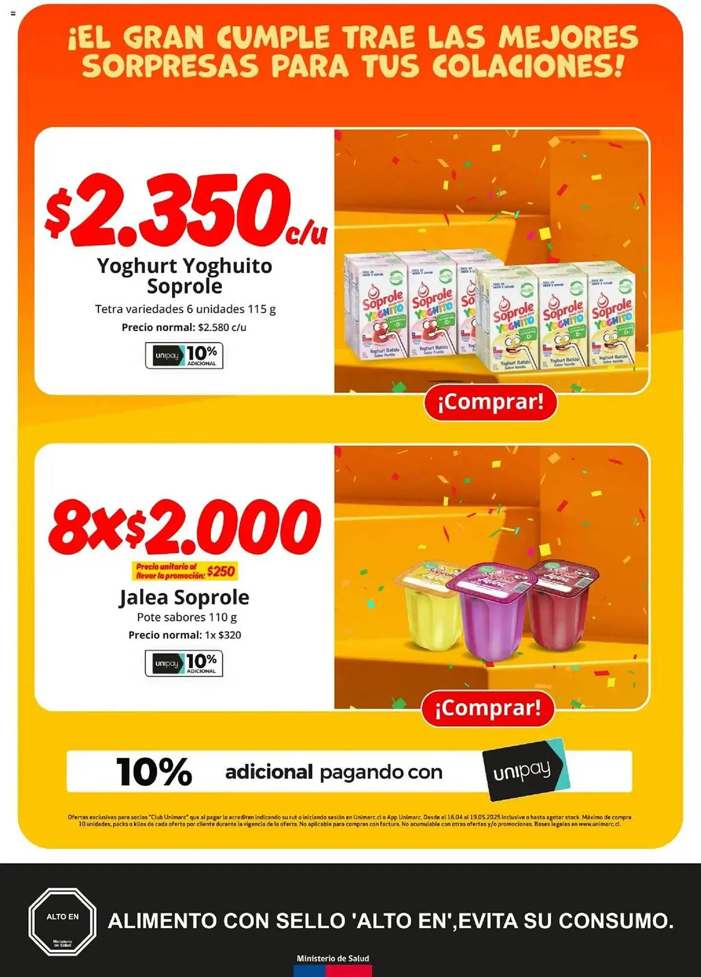 Catálogo de Catálogo Unimarc 16 de abril al 19 de mayo 2025 - Página 4