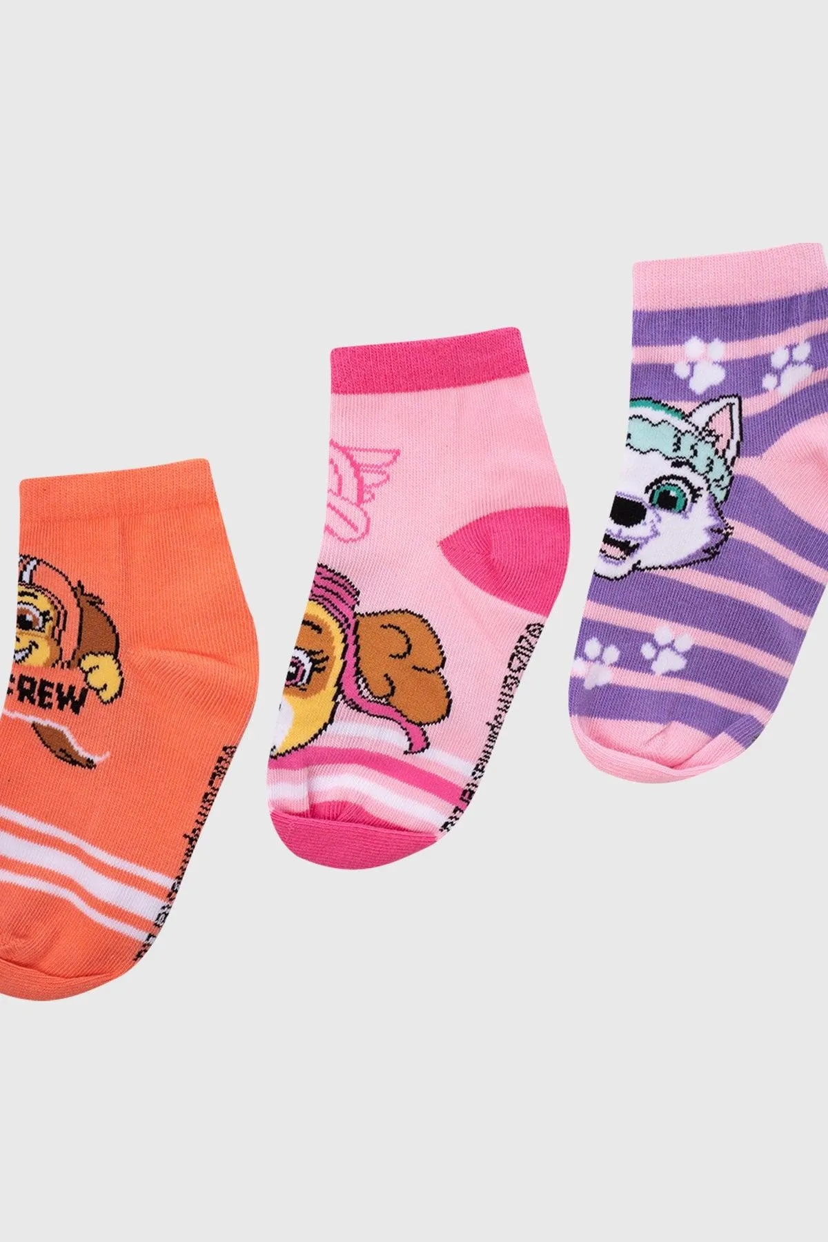 Calceta Deportiva Niña Tripack Rosado