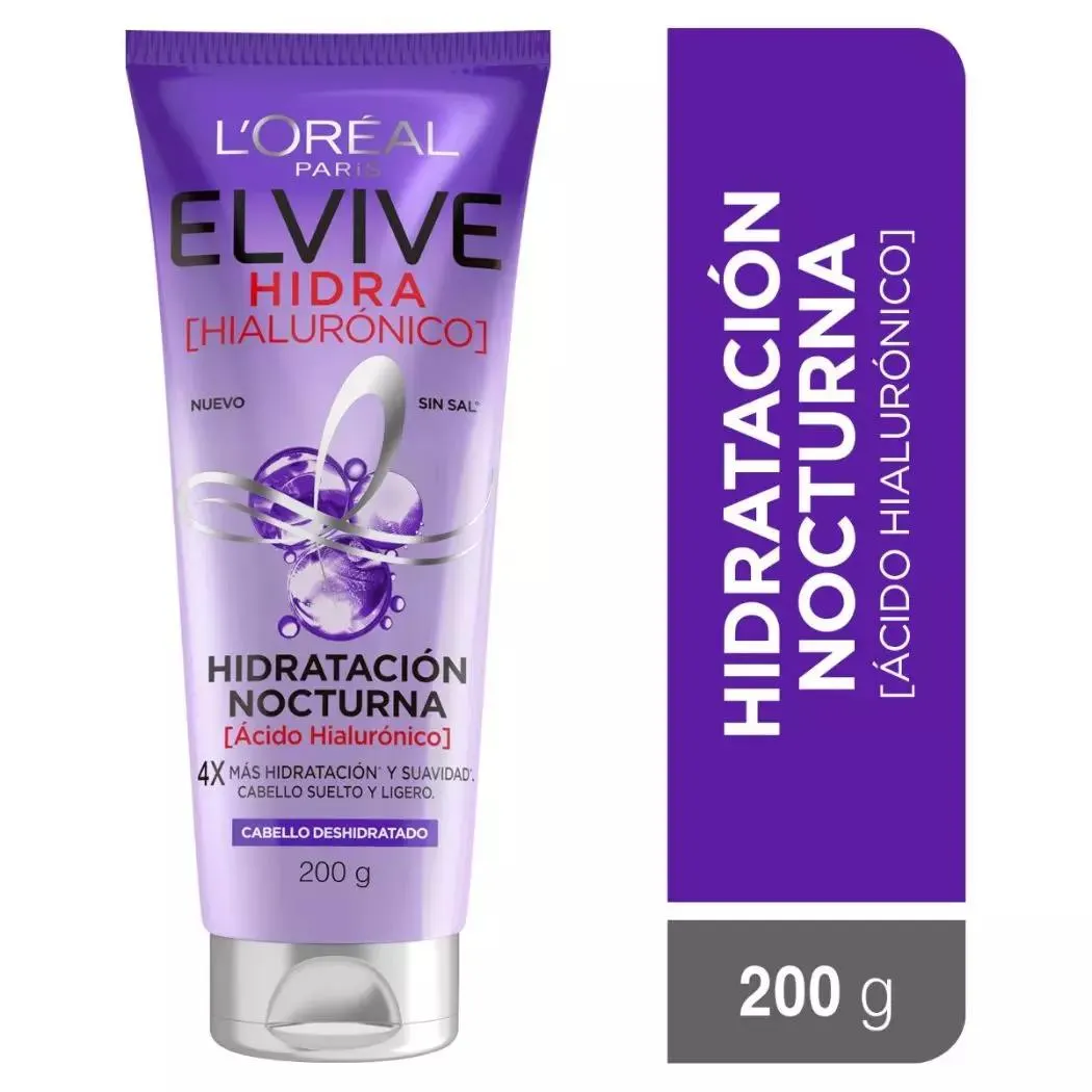 Hidratación Nocturna Elvive Hidra Hialúronico 200 ml