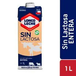 Leche Loncoleche Entera Sin Lactosa 1 L