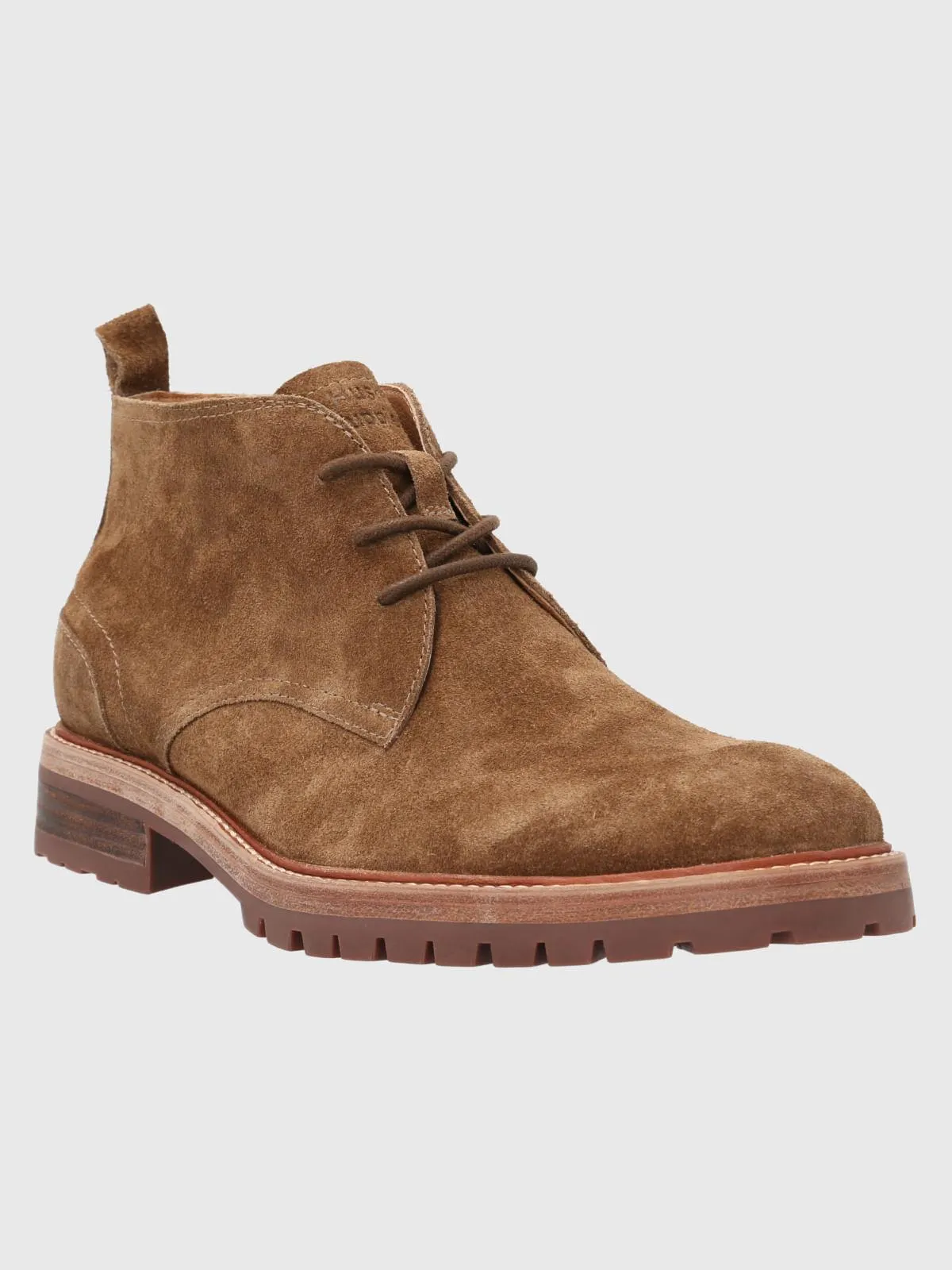 Botin Cuero Hombre Milvio Café Hush Puppies