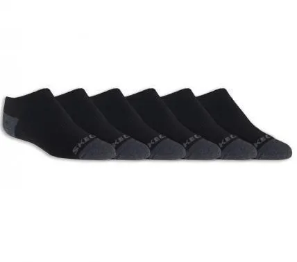 6 Pack Boys Socks - Full Terry Black