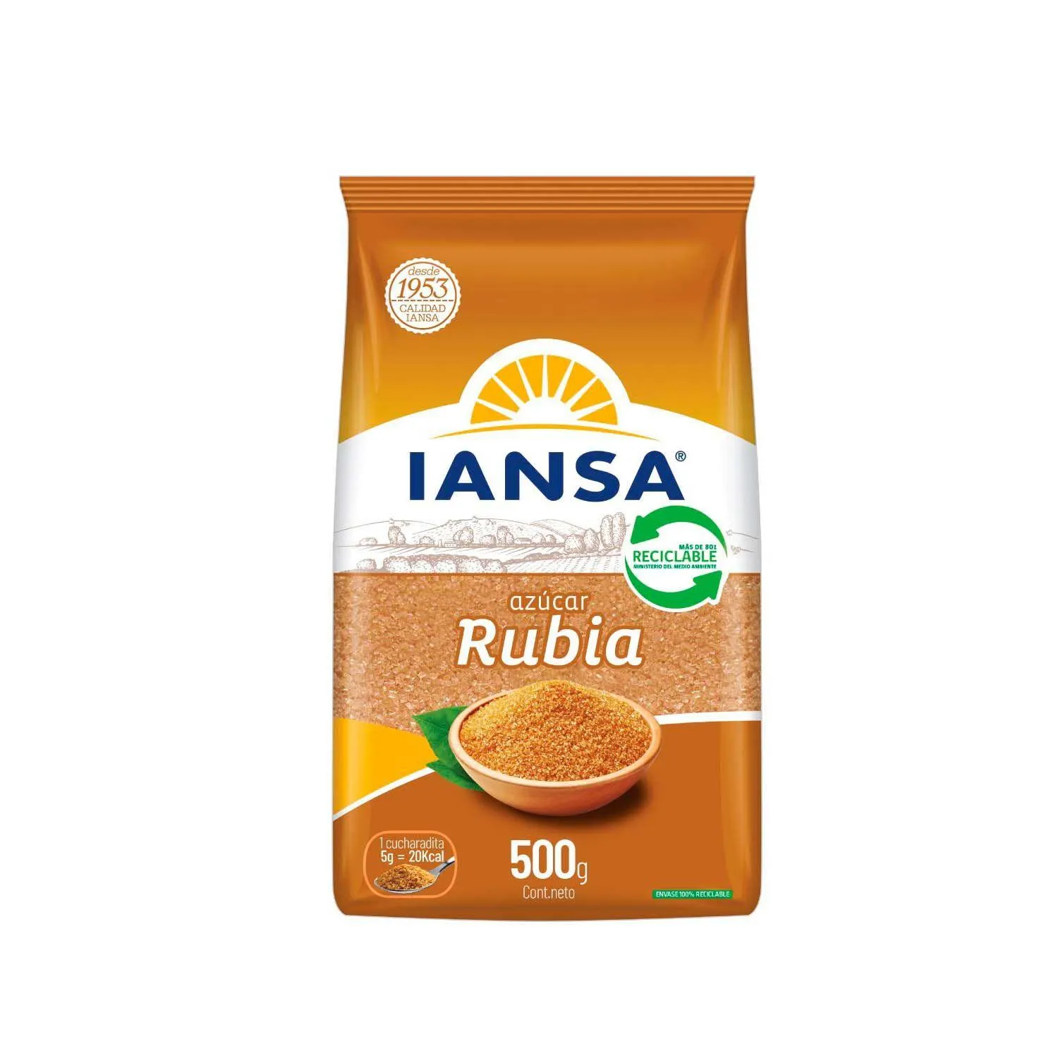 Azúcar Rubia Iansa, 500gr
