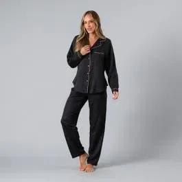 Set Camisero + Pantalon Satin Jacquard 33761