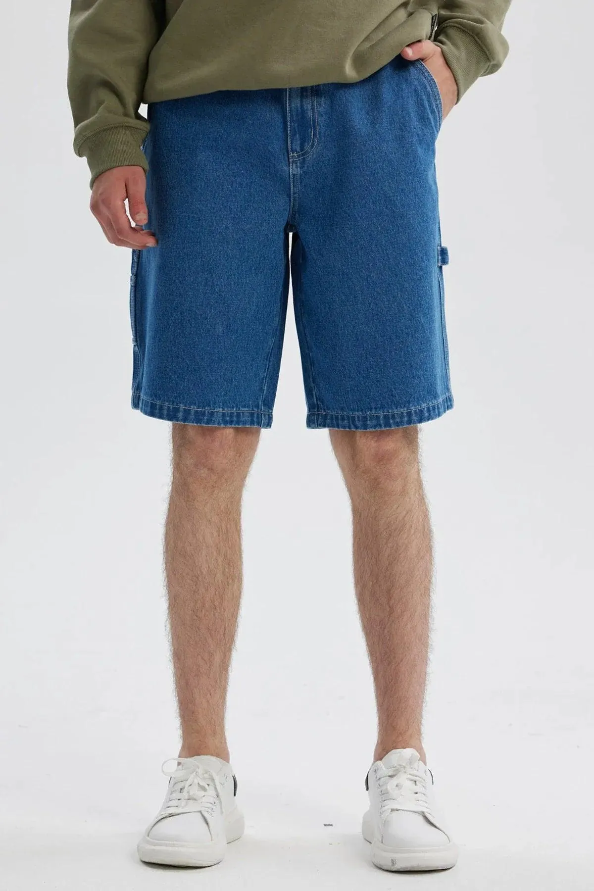 Bermuda Hombre Carpintero Baggy Fit Azul