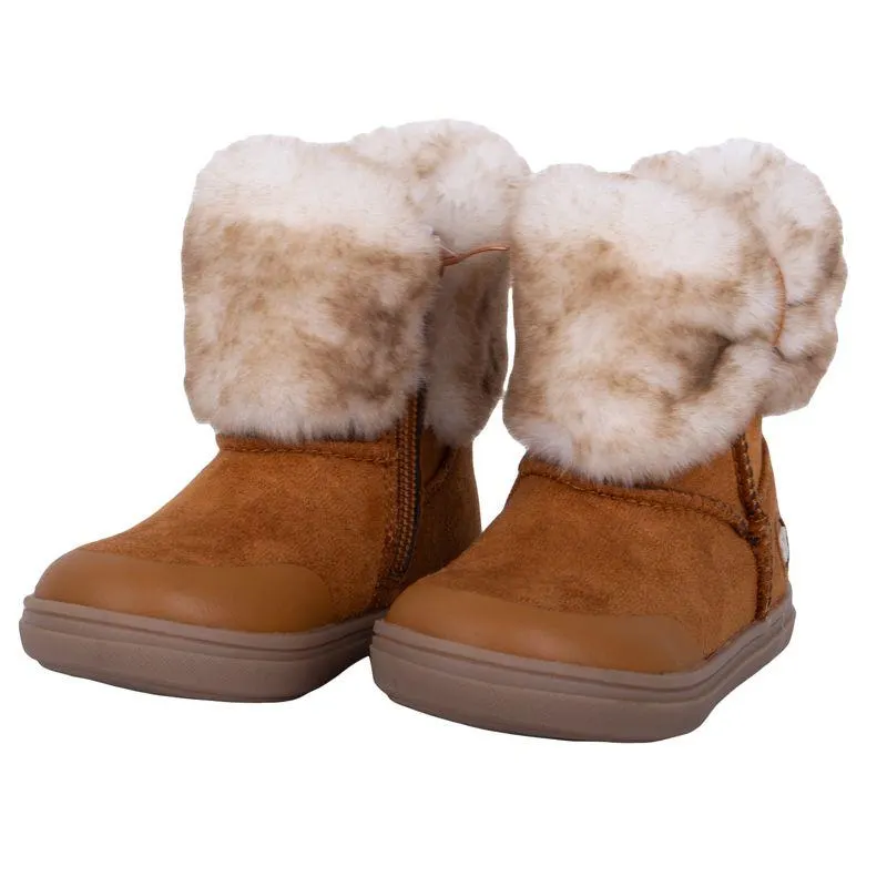 Botin Bebe Niña Café