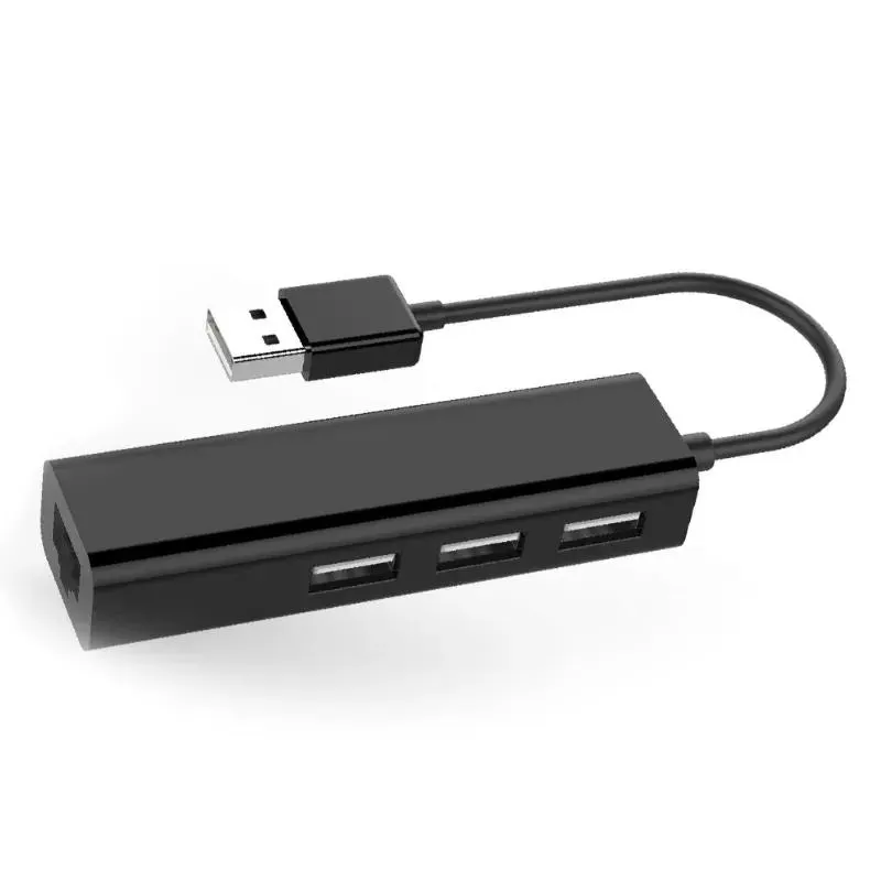 Adaptador USB 2.0 a RJ45 + 3 Puertos USB 2.0 Hub - 601385