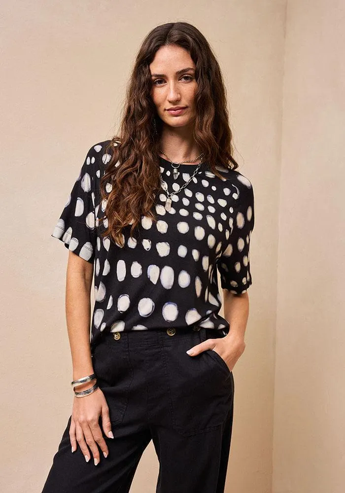 Polera Estampado Lunares