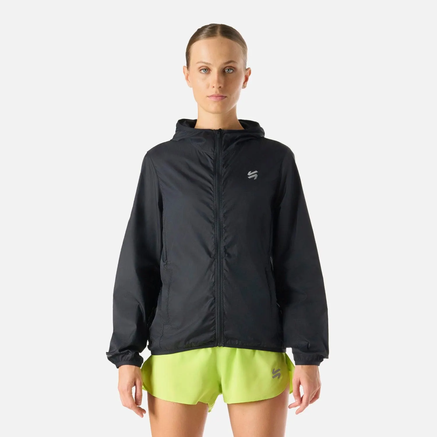 Chaqueta Mujer Built To Move Windbreaker Jacket Negro Vulcano