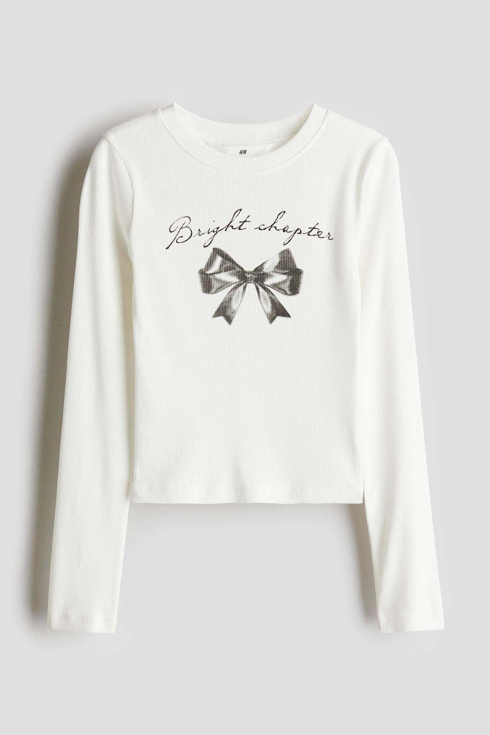 Polera de algodón acanalado