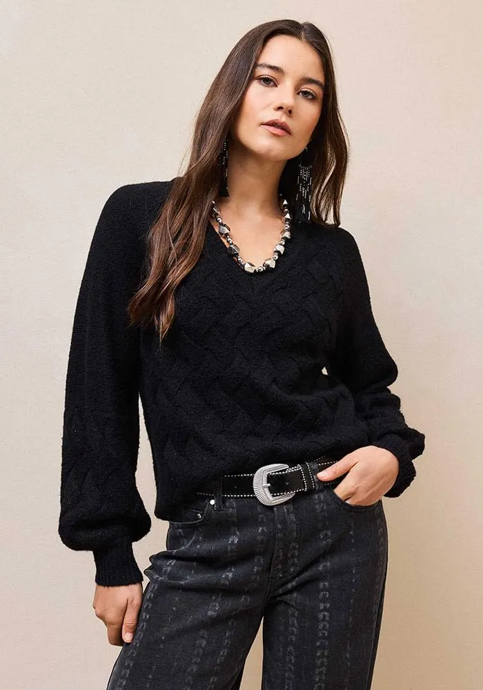 Sweater diseño trenzado