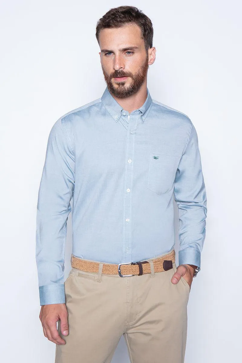 Camisa Smart Casual Oxford Green