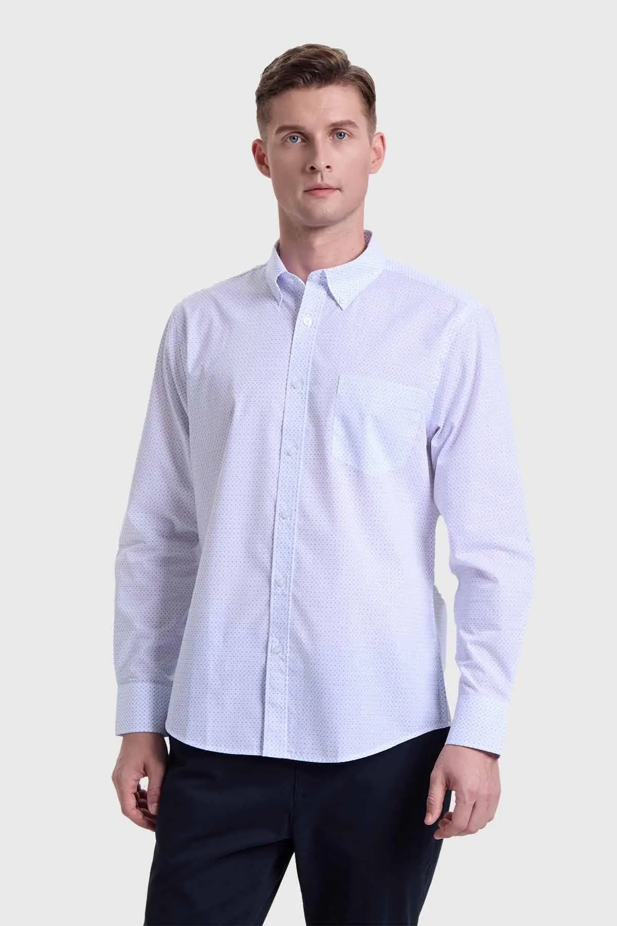 Camisa Hombre Fantasía Azul