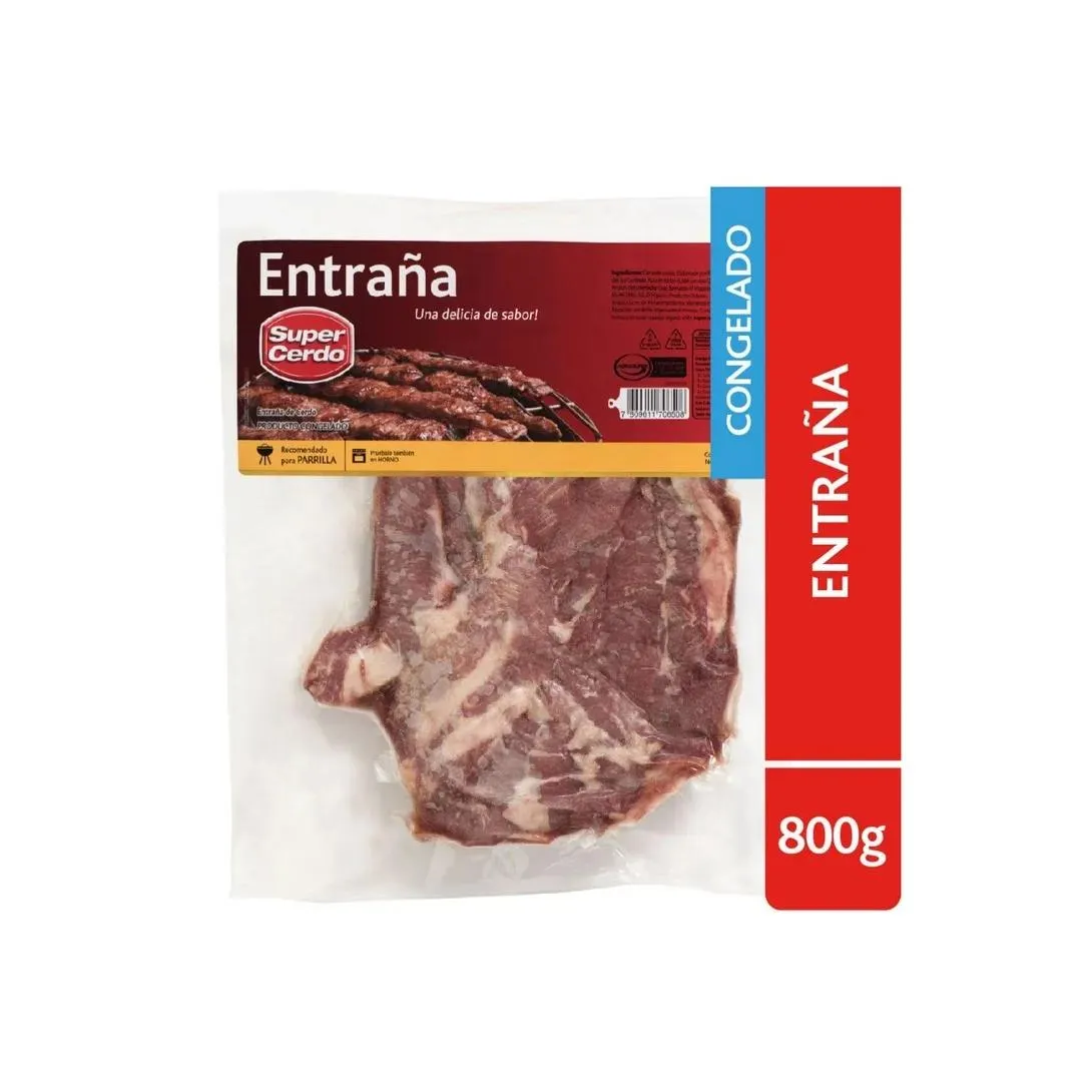 Entraña de Cerdo IQF Super Cerdo, 800gr.
