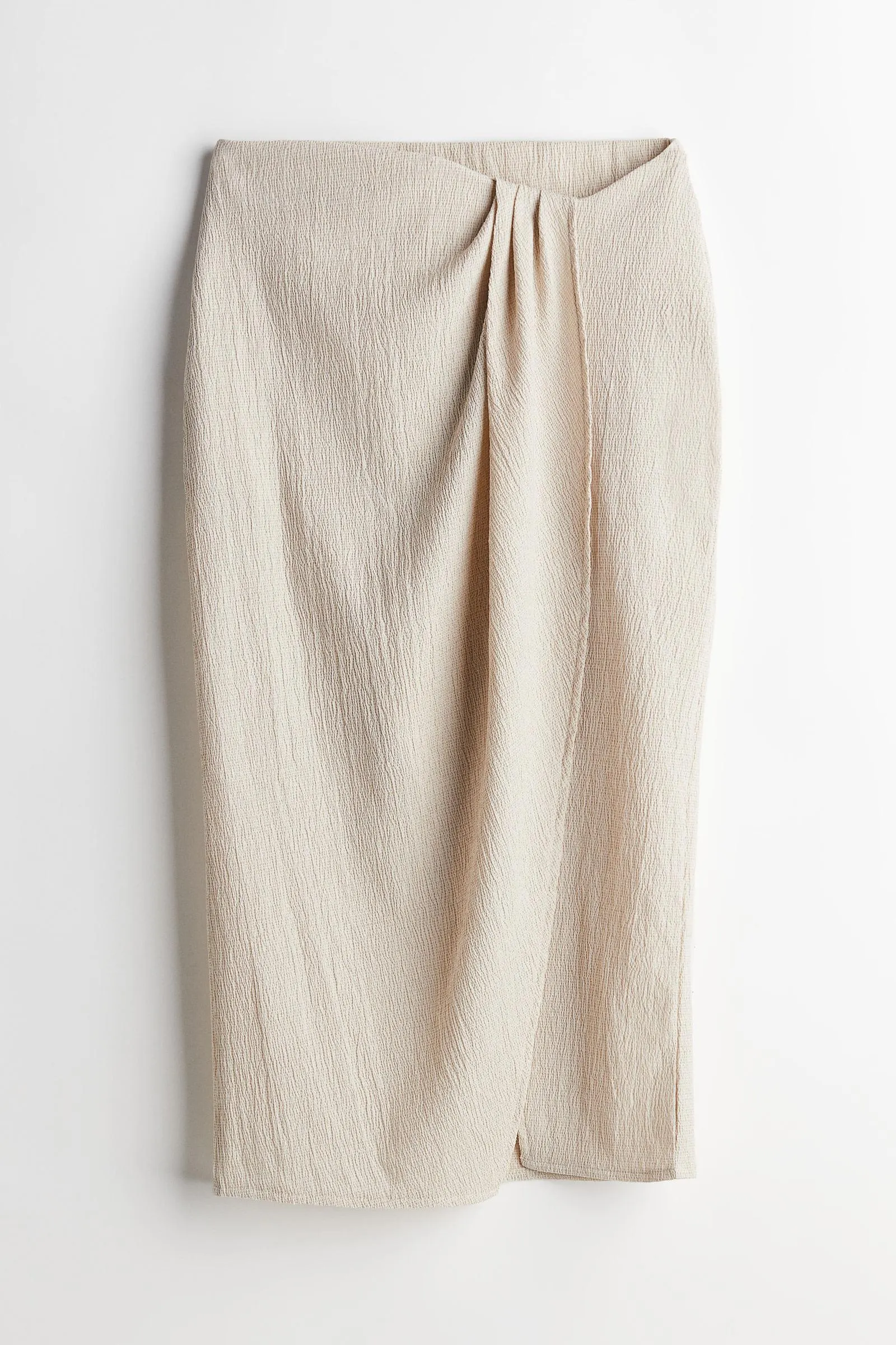 Falda cruzada en punto con textura