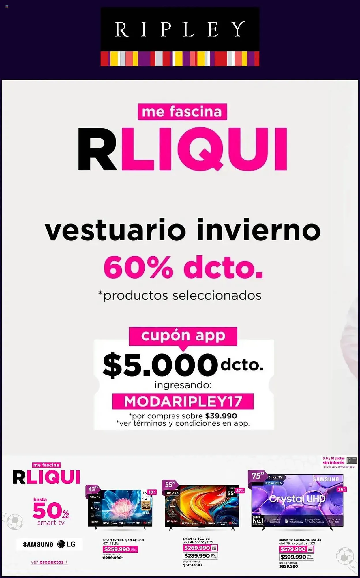 Catálogo de Catálogo Ripley 3 de julio al 20 de julio 2025 - Página 1